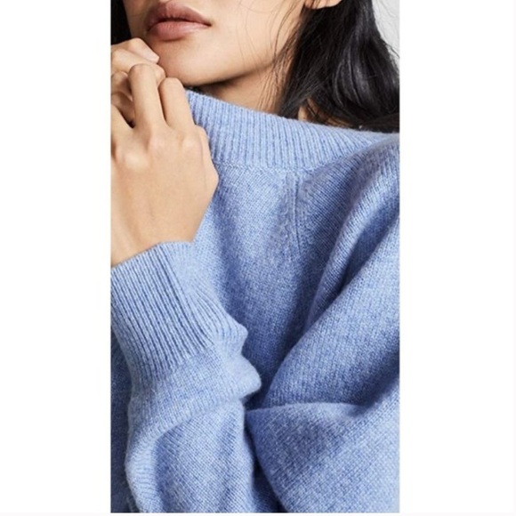 Vince Raglan Dolman Long Sleeve Wool Cashmere Blend Sweater - Picture 3 of 13